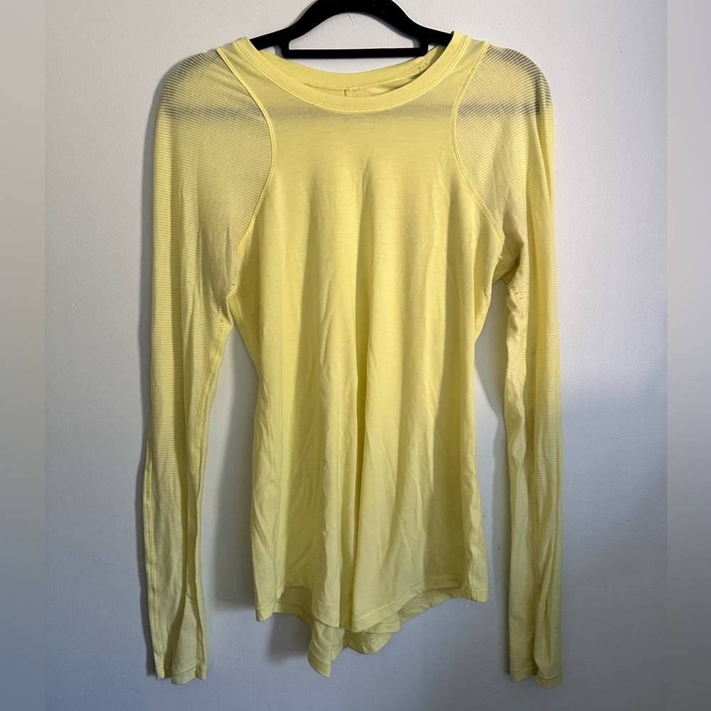 Lululemon Yellow Longsleeved top